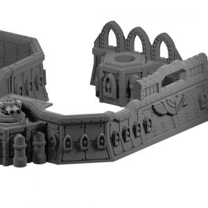 Imperial style barricades for Warhammer 40k from Mystic Pigeon Gaming