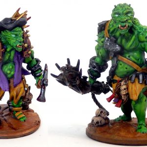Cave troll and cave troll prospector from Mystic Pigeon Gaming
