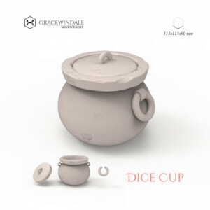 Cauldron Dice Cup by Gracewindale